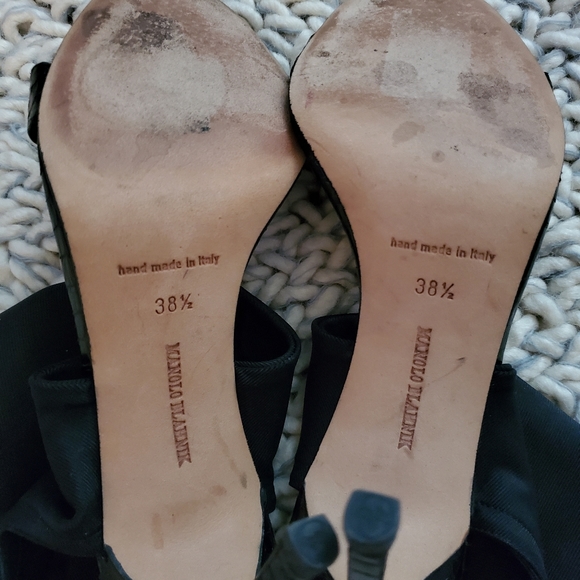 Manolo Blahnik Ankle Accent Heels - Picture 6 of 9